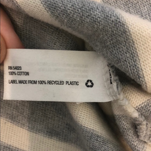 Gap Gray Striped Long Sleeve Shirt/Sweater - Picture 5 of 5